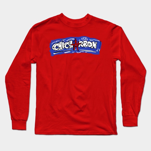 Chicharron Spray Painted Logo Long Sleeve T-Shirt by Neon-Light